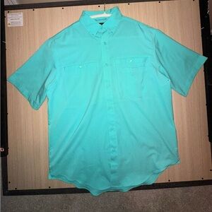 Men's Aqua Short Sleeve Shirt